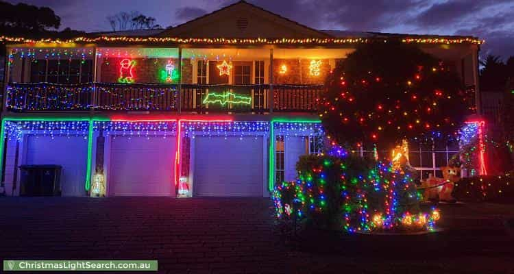 Christmas Light display at 80 Glendale Avenue, Flagstaff Hill