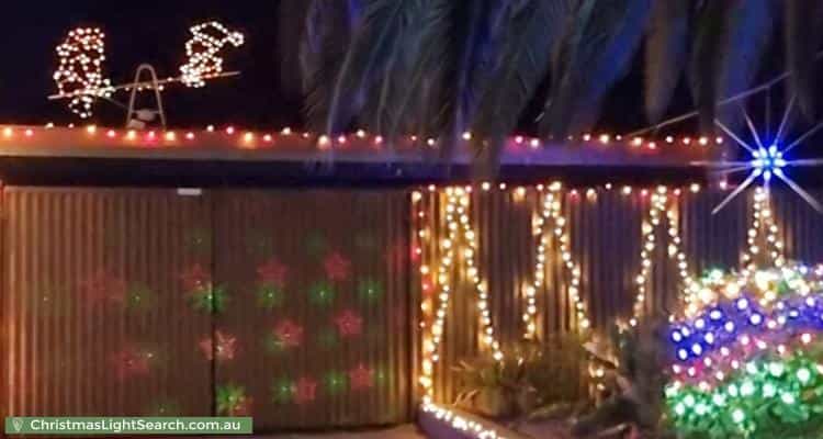 Christmas Light display at 13 Busbridge Way, Willaston