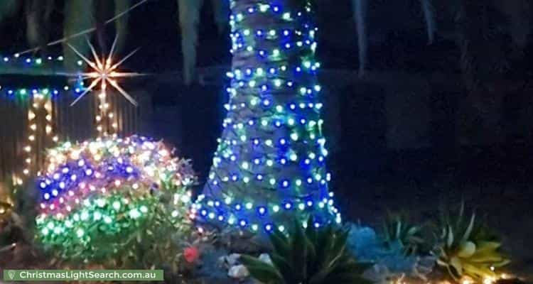 Christmas Light display at 13 Busbridge Way, Willaston