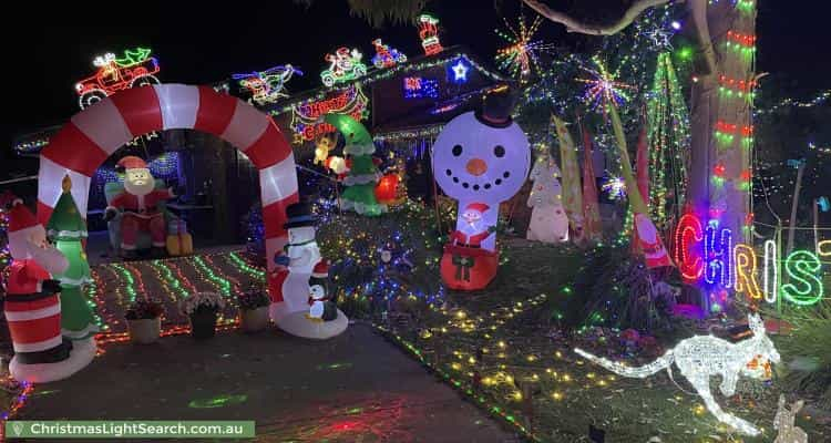 Christmas Light display at 9 Elura Court, Sheidow Park