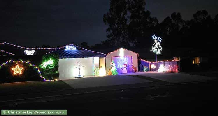 Christmas Light display at 54 Jacana Crescent, Flinders View