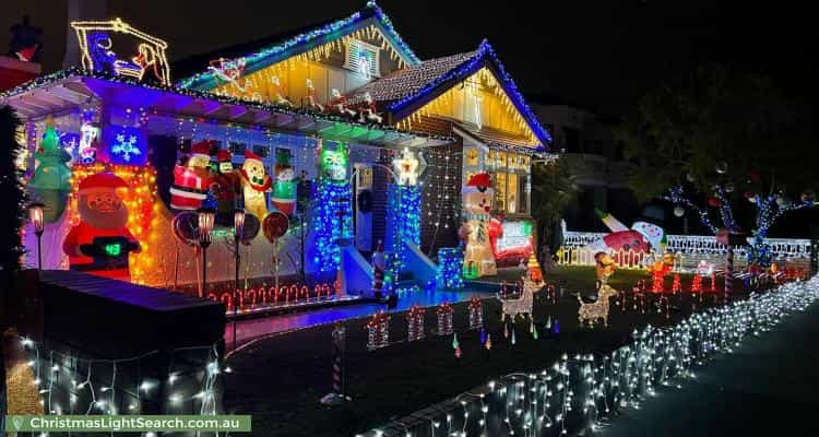 Christmas Light display at 13 Dunmore Street North, Bexley