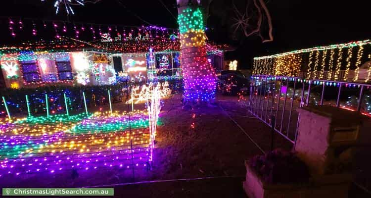 Christmas Light display at 394 Hancock Road, Surrey Downs