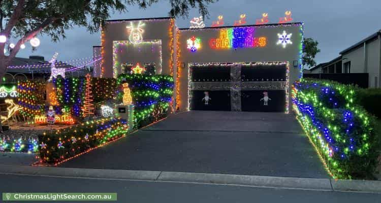 Christmas Light display at 64 Rollston Street, Amaroo