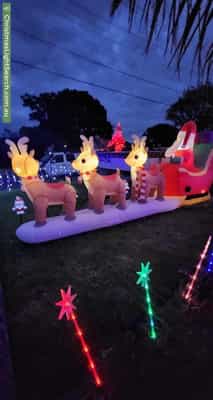 Christmas Light display at 10 Tarawa Road, Lethbridge Park