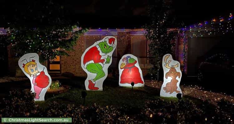 Christmas Light display at 3 Oman Place, Calwell