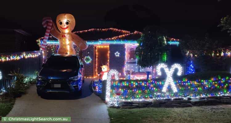 Christmas Light display at 6 Brigalow Avenue, Modbury