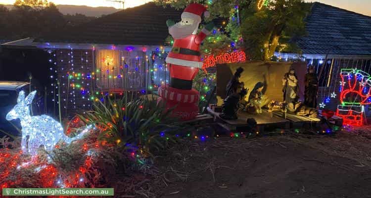 Christmas Light display at 17 Archdall Street, MacGregor
