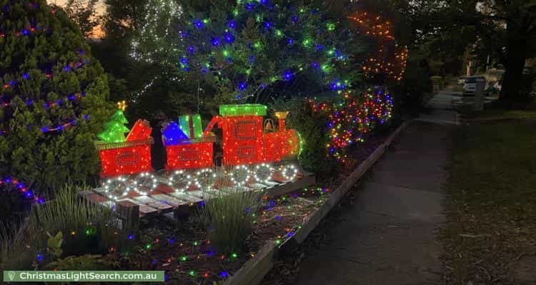Christmas Light display at 17 Archdall Street, MacGregor