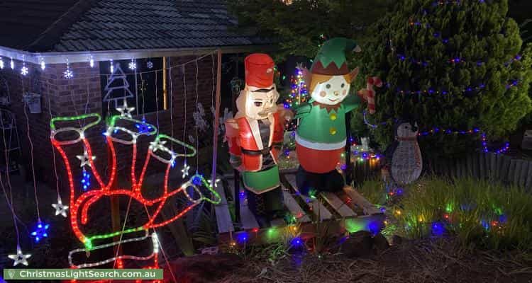 Christmas Light display at 17 Archdall Street, MacGregor