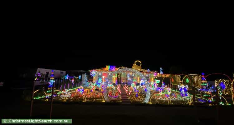 Christmas Light display at 50 Tiparra Avenue, Park Holme