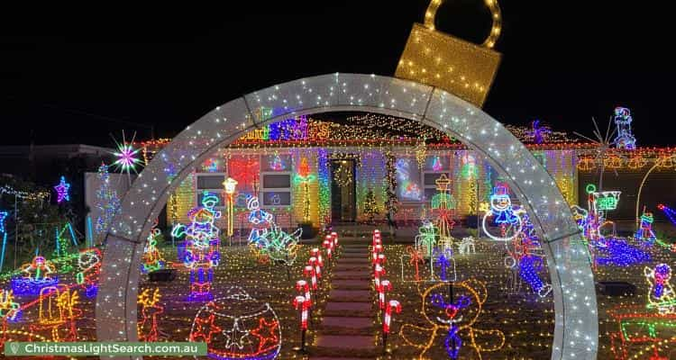 Christmas Light display at 50 Tiparra Avenue, Park Holme