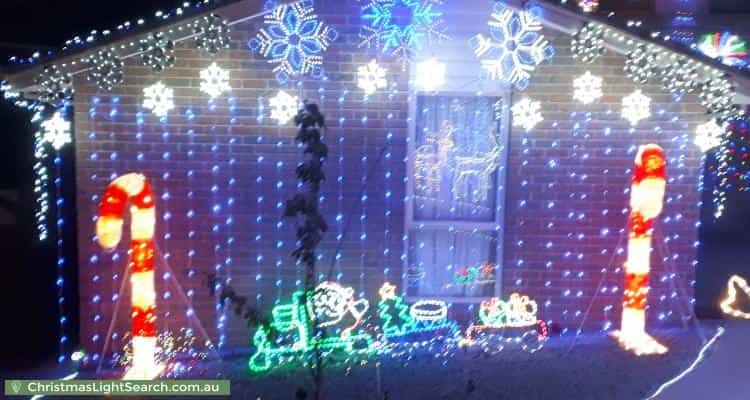 Christmas Light display at 36 Orion Street, Vermont