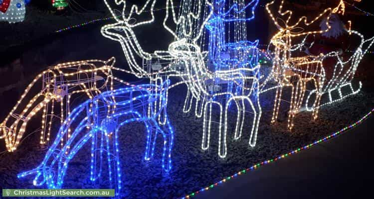 Christmas Light display at 36 Orion Street, Vermont