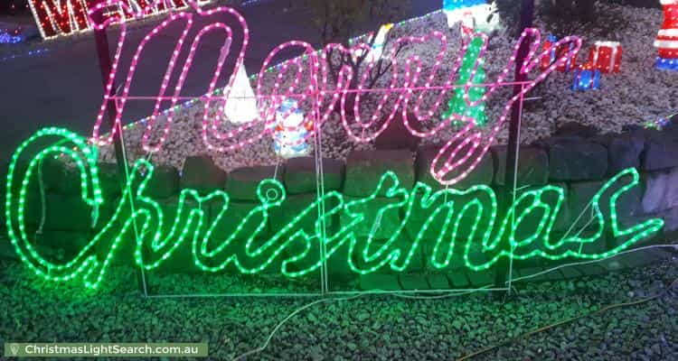 Christmas Light display at 36 Orion Street, Vermont