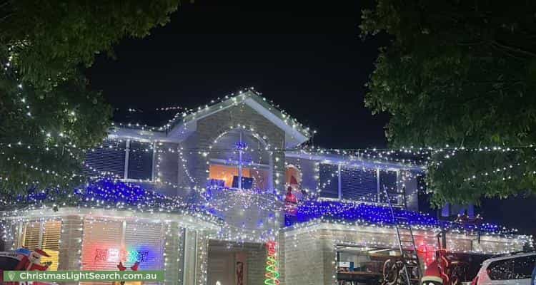 Christmas Light display at 3 Bella Vista Court, Warriewood