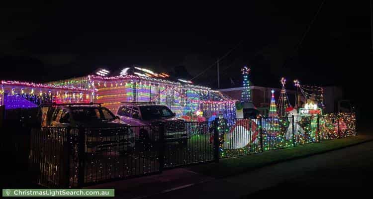 Christmas Light display at 61 Hatherton Road, Tregear