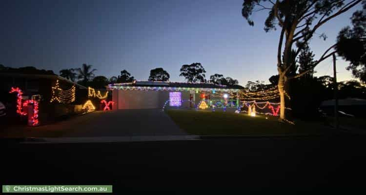 Christmas Light display at  Balara Crescent Balara Crescent, Flagstaff Hill