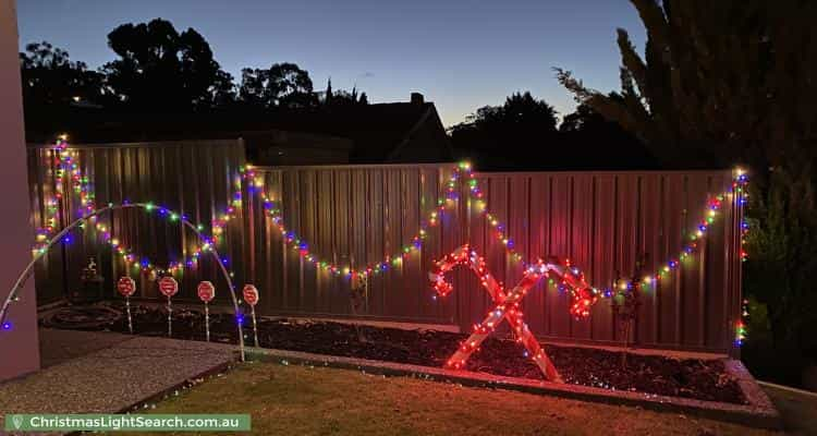 Christmas Light display at  Balara Crescent Balara Crescent, Flagstaff Hill