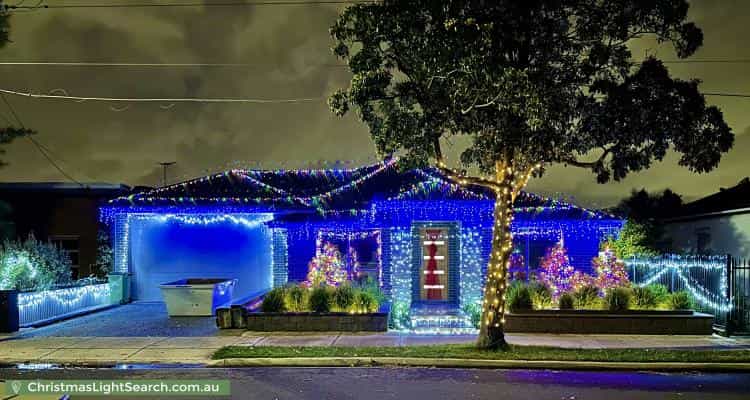 Christmas Light display at 45 Grey Avenue, Welland