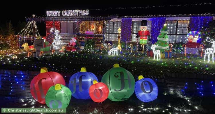 Christmas Light display at 16 Stacy Street, Gowrie