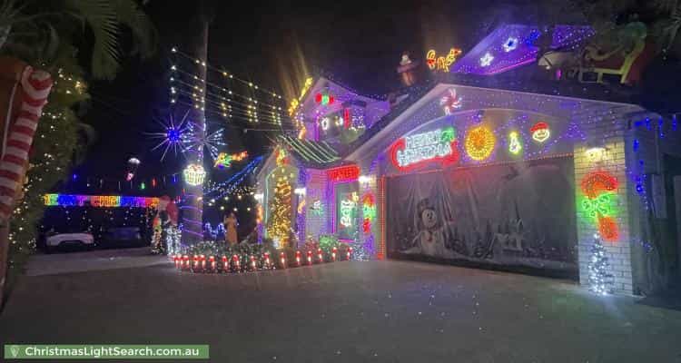 Christmas Light display at 211 Benhiam Street, Calamvale