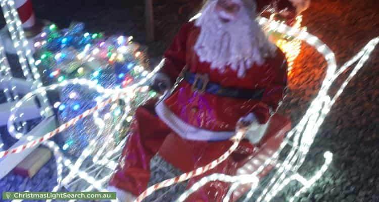 Christmas Light display at 36 Orion Street, Vermont