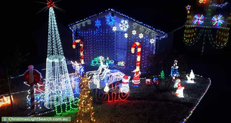 Christmas Light display at 36 Orion Street, Vermont