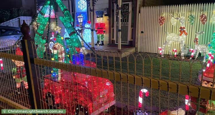 Christmas Light display at 36 Loch Street, Coburg