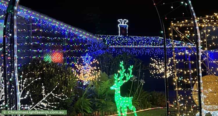 Christmas Light display at 5 Waraker Way, Leeming