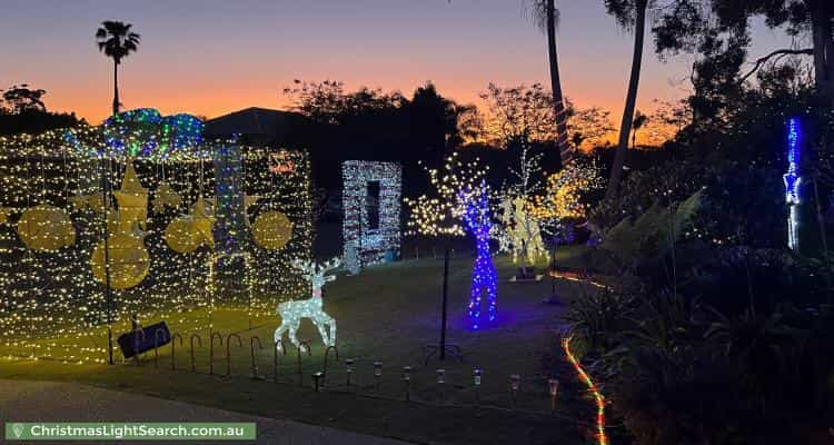 Christmas Light display at 5 Waraker Way, Leeming