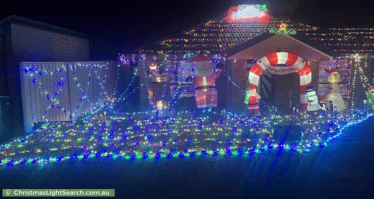 Christmas Light display at 9 Knightley Circuit, Freeling