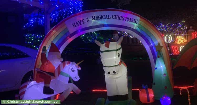 Christmas Light display at 56 Tate Avenue, Wantirna South
