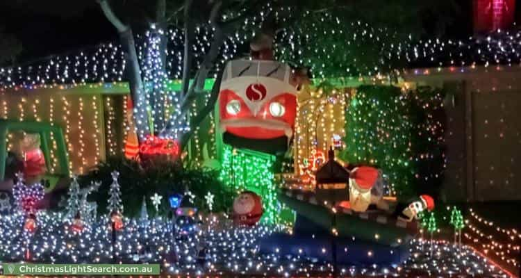 Christmas Light display at 9 Oakwood Avenue, Woodlands