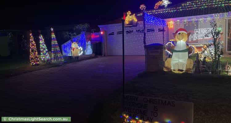 Christmas Light display at 64 Grand Paradiso Parade, Merriwa