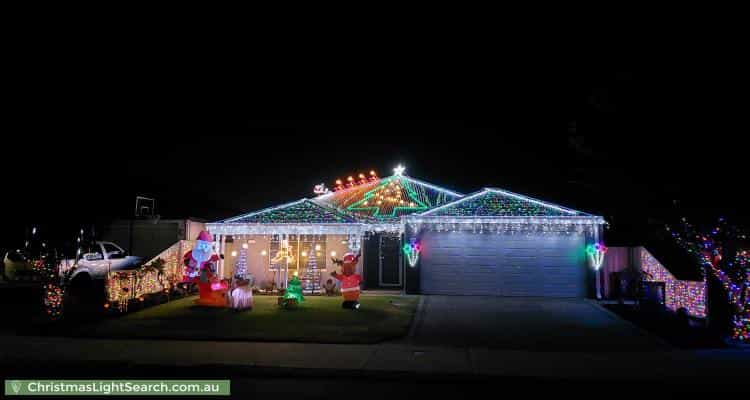 Christmas Light display at 32 Goldsbrough Entrance, Helena Valley