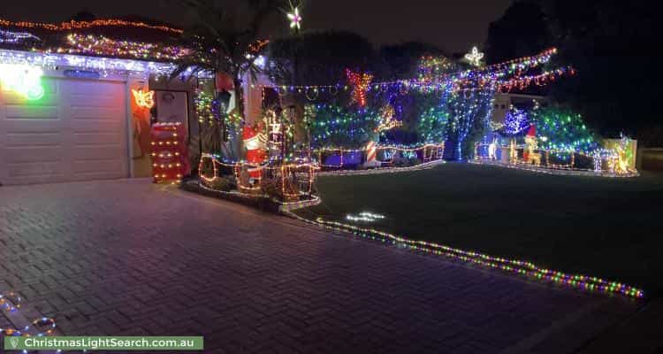 Christmas Light display at 6 Buxton Entrance, Hocking