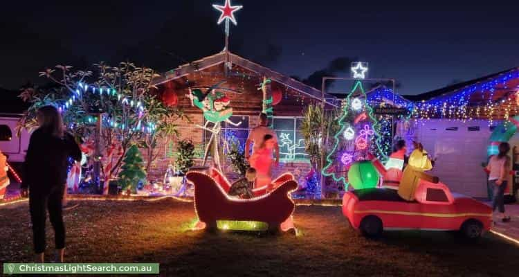 Christmas Light display at 21 Favenc Way, Padbury