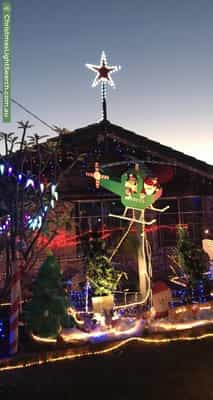 Christmas Light display at 21 Favenc Way, Padbury