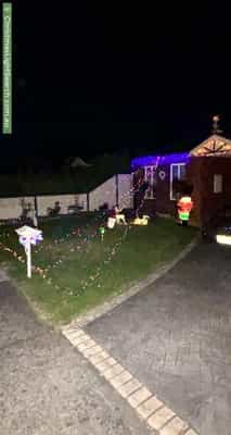 Christmas Light display at 15 John Fisher Drive, Berwick