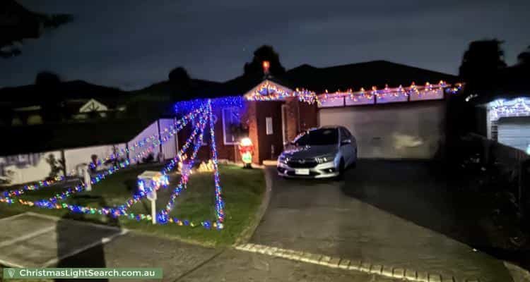 Christmas Light display at 15 John Fisher Drive, Berwick