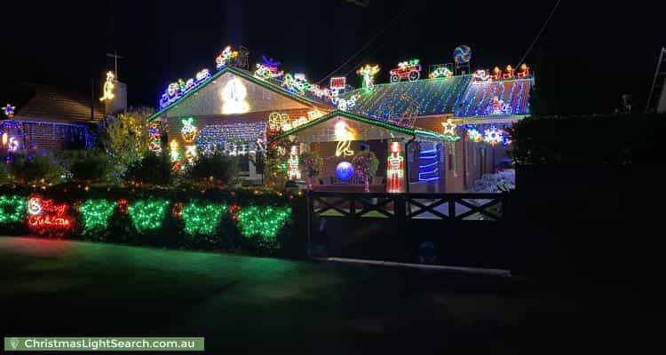 Christmas Light display at  Fairfax Avenue, Millswood