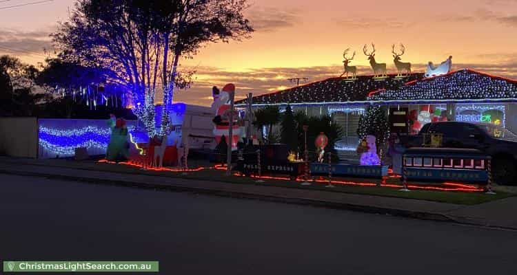 Christmas Light display at  Koonya Avenue, Seaford