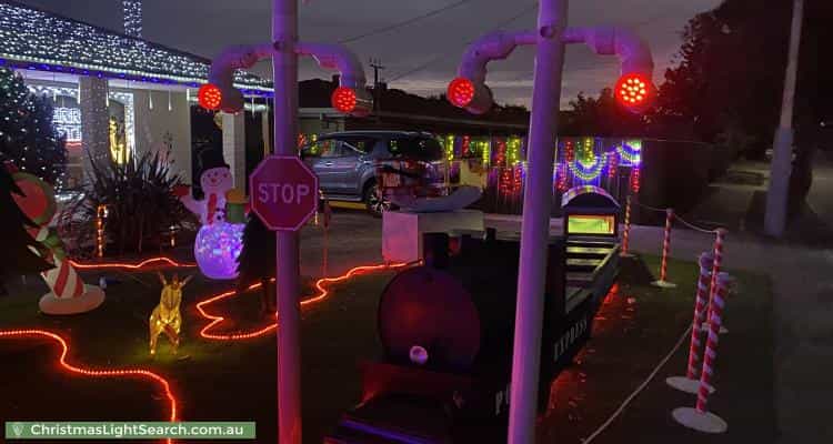 Christmas Light display at  Koonya Avenue, Seaford