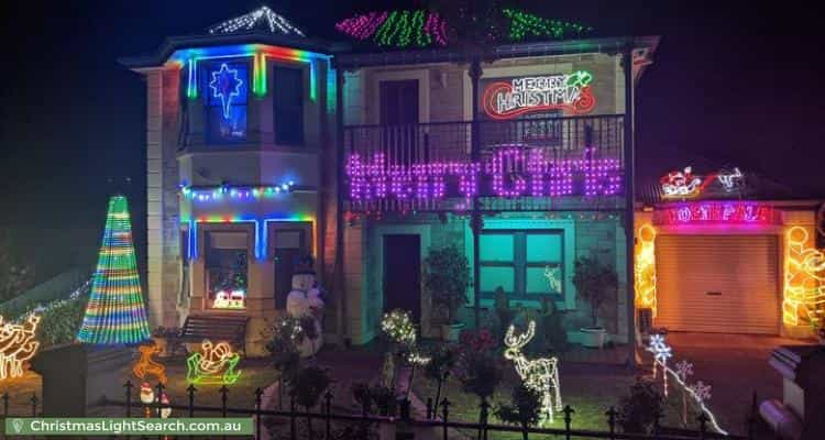 Christmas Light display at 27 Sturdee Street, Linden Park