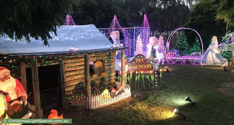 Christmas Light display at 1 Gordon Street, Chiltern