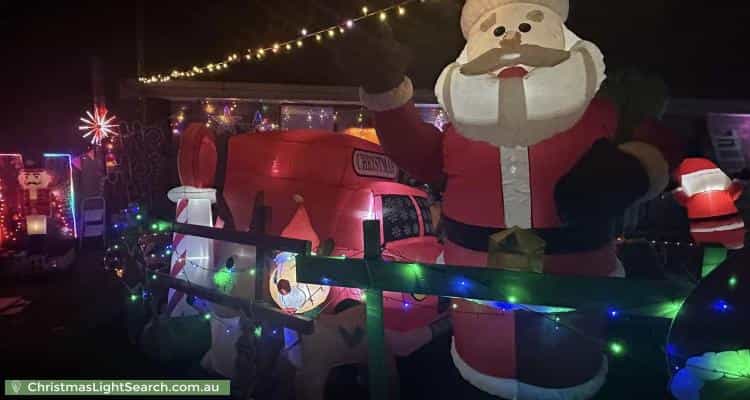 Christmas Light display at 7 McDonald Court, Newborough
