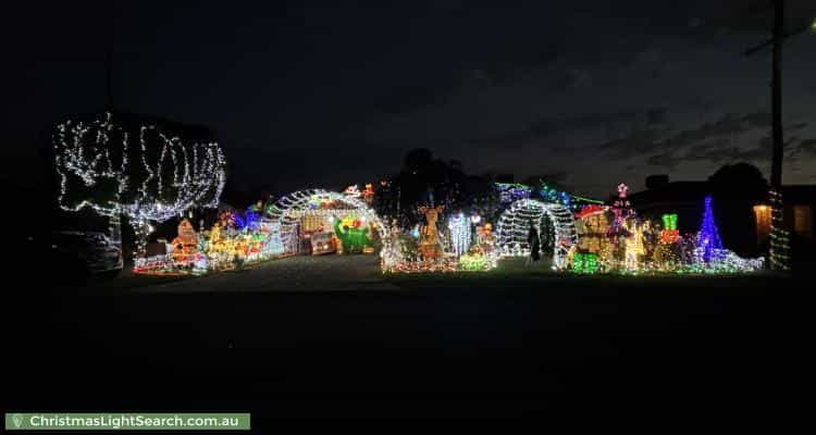 Christmas Light display at  Palmer Crescent, High Wycombe