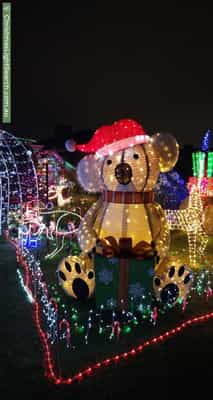 Christmas Light display at 9 Palmer Crescent, High Wycombe