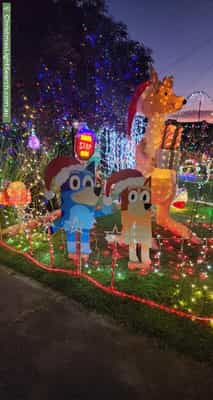Christmas Light display at 9 Palmer Crescent, High Wycombe